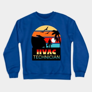 HVAC sunset Crewneck Sweatshirt